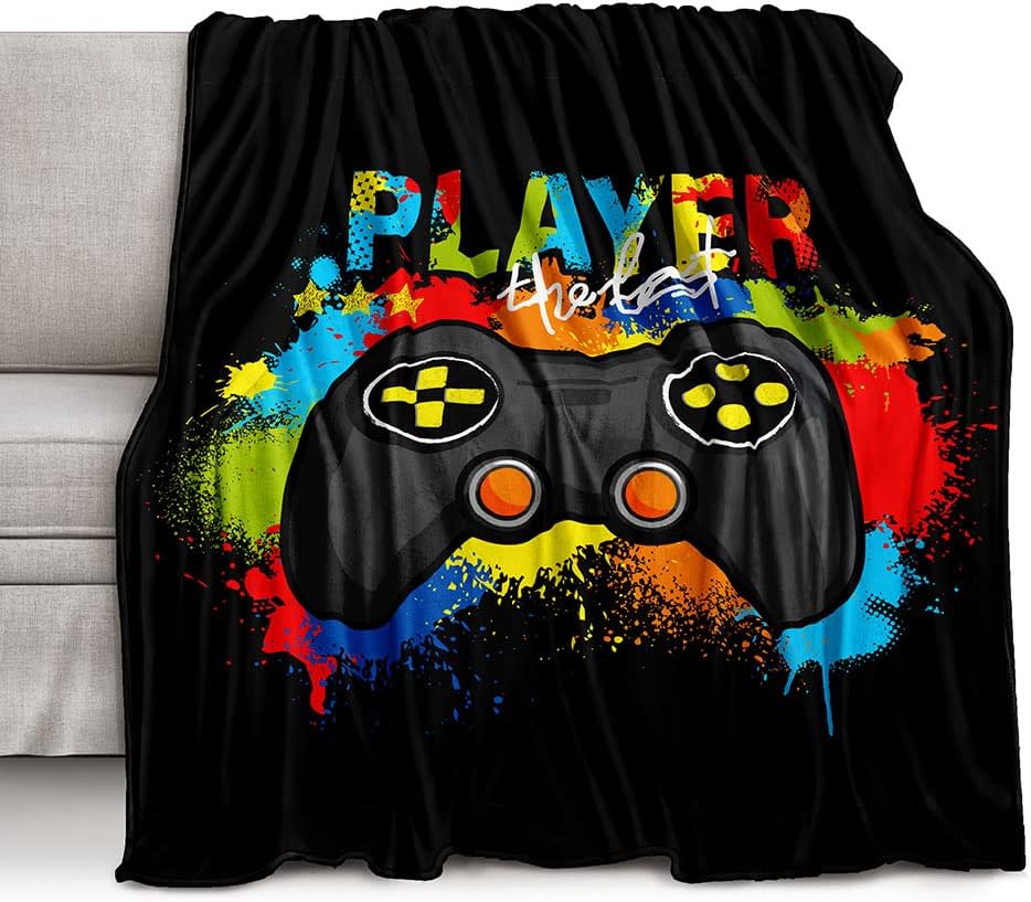 Esports Gaming Bed - Selimut Bulu Domba Grafis Gaming, Hadiah