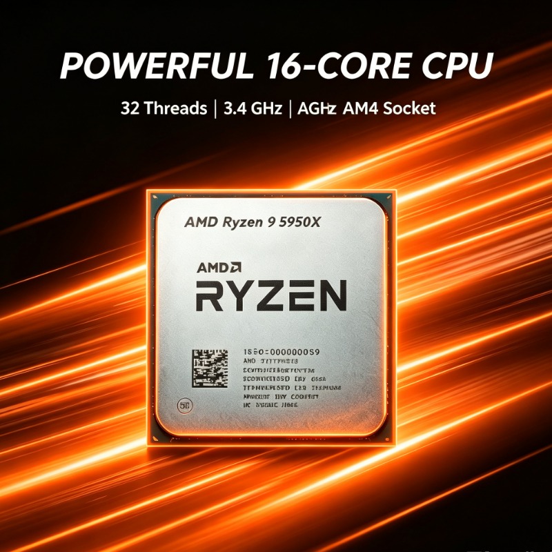 Amd Cpu Ryzen 9 - Ryzen 9 5950X 16‑Core CPU Desktop