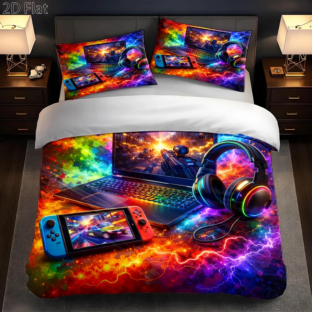 Set Sprei Bertema Gaming Warna - Esports Gaming Bed ulasan dan harga