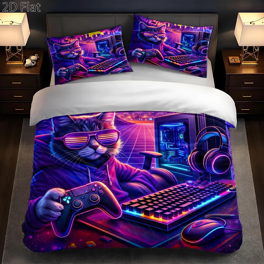 Set Selimut Cyberpunk Esports  - Esports Gaming Bed ulasan dan harga