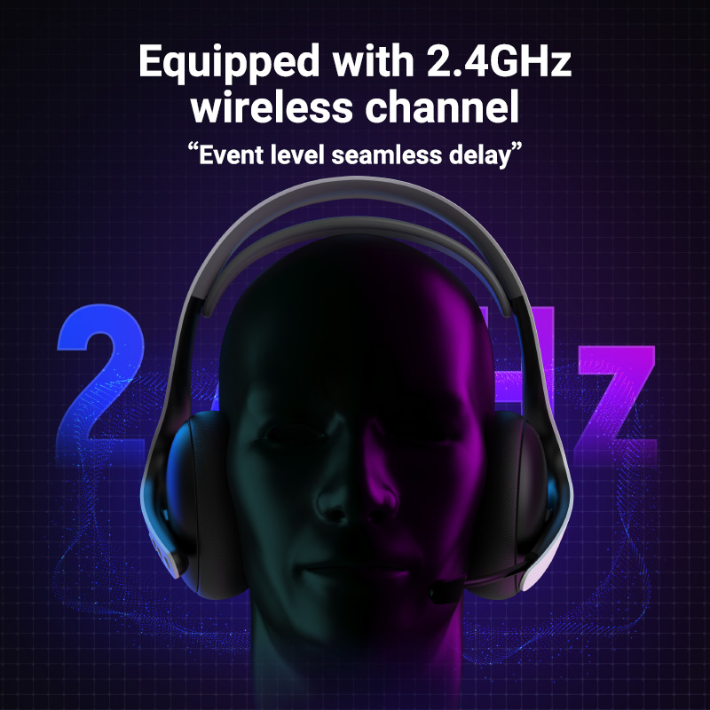 Headset Gaming 2.4G Wireless/W - Esports Gaming Mobile ulasan dan harga