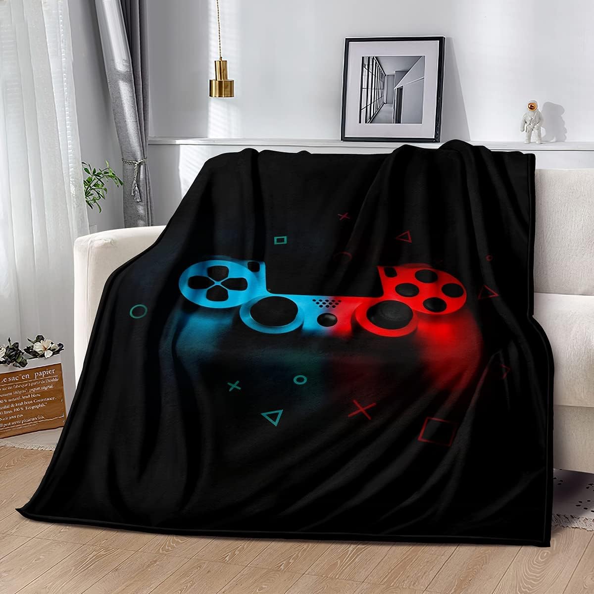 Selimut Bulu Pola Gaming, Hadi - Esports Gaming Bed ulasan dan harga
